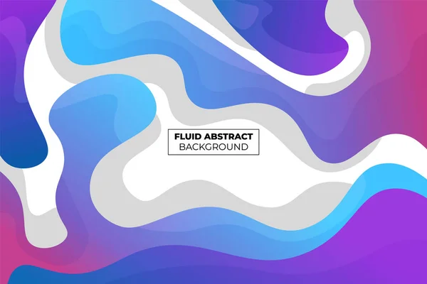 Dynamic Fluid Shape Gradient Abstract Background Blue Pink Purple Shadow — Stock Vector