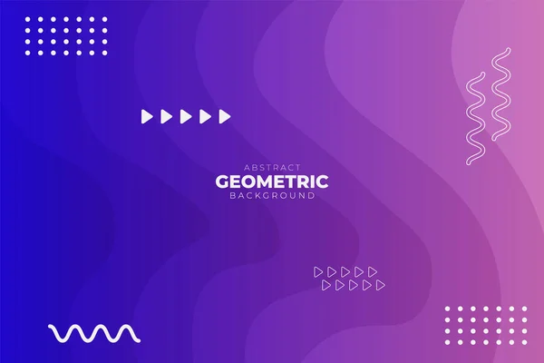 Conceito Banner Fundo Roxo Macio Brilhante Gradiente Forma Dinâmica Geométrica — Vetor de Stock