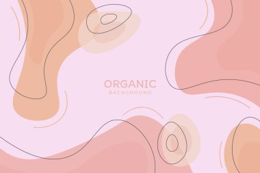 Soyut Organik Şekil El Estetik Pembe Asgari Arkaplan