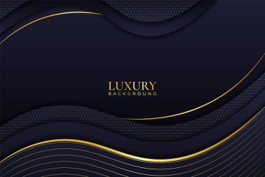 Lüks Arkaplan Soyut Minimalist Minimalist Dinamik Parlak Çizgili Donanma Altını