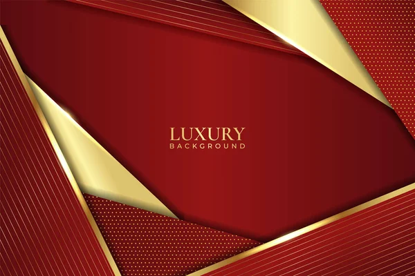 Luxus Hintergrund Abstrakt Elegant Überlappende Geometrische Glänzende Linie Glow Gold — Stockvektor