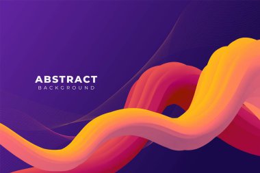 Soyut Sıvı Arkaplan Gradyan Dinamik Turuncu ve Sarı