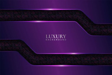 Lükslü Arka plan Minimalist Parlak Metalik ile Koyu Mor Parlak