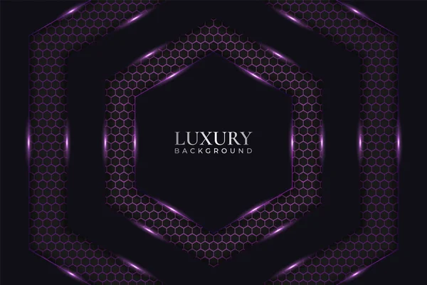 Lüks Arkaplan Altıgen Şekil Mor Lekeli
