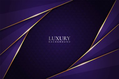 Lüks Arkaplan Modern Mor Çapraz Parlak Altın Satır Efektiyle Çakıştı