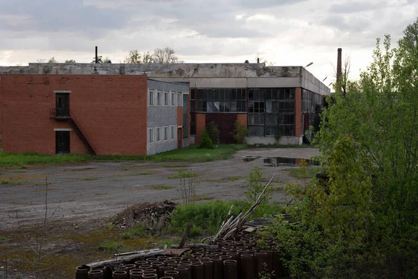 Soviet Industrial Building Territory — Stock Photo, Image