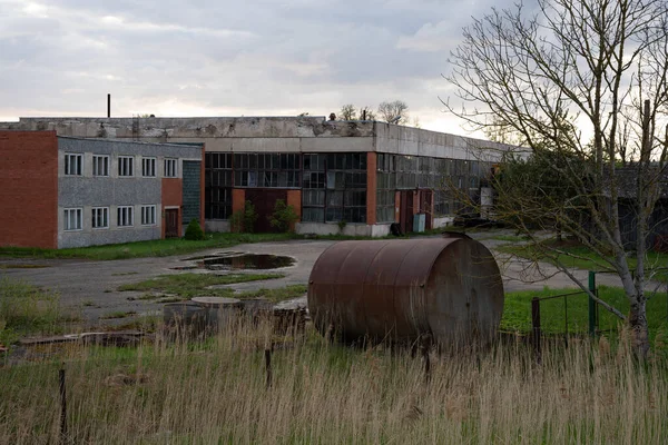 Bölgesi Olan Sovyet Sanayi Binası — Stok fotoğraf