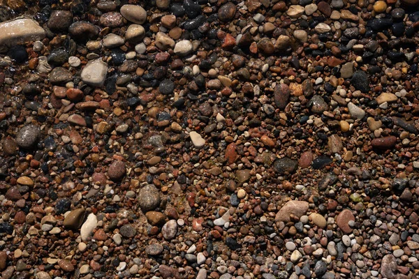 Las Orillas Del Mar Báltico Hay Piedras Diferentes Colores Que — Foto de Stock