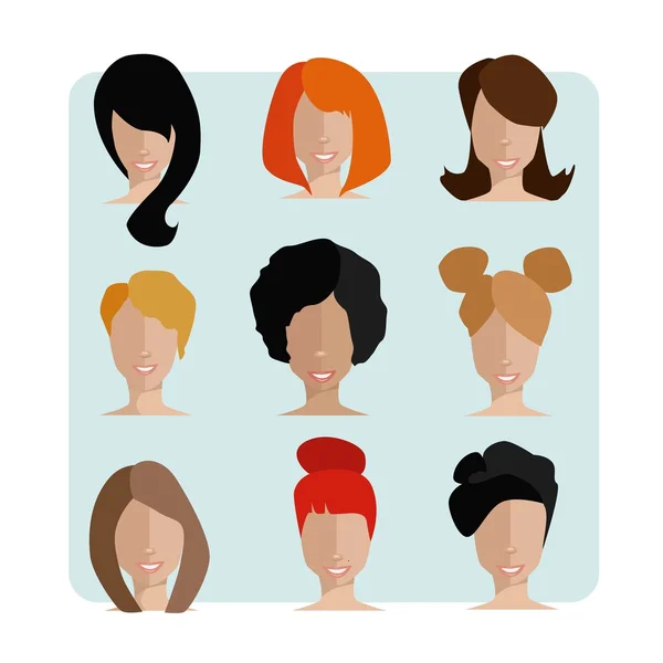 Düz vektör karakter. Dizi avatarları.