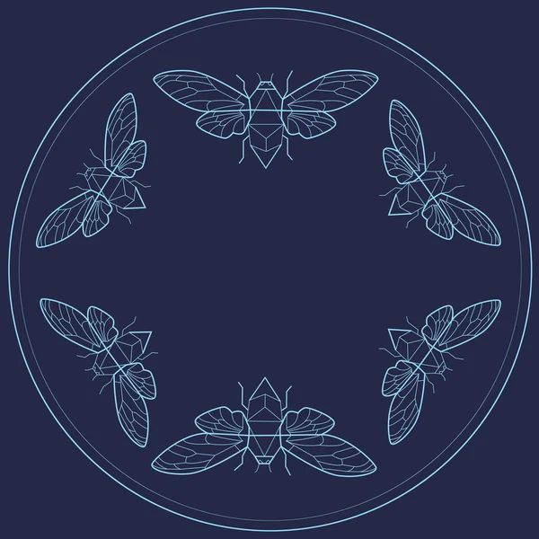 Hata ile Vintage gövde tasarımı. Düz Hat sanatı