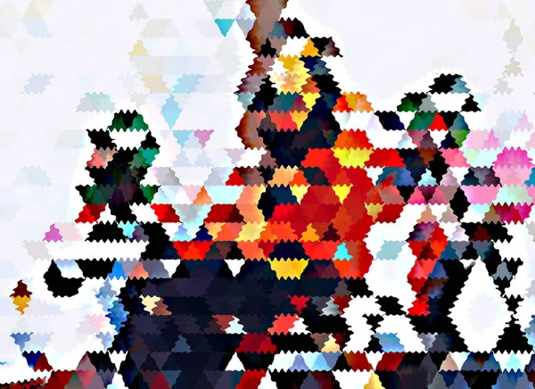 Driehoeksformatie Abstracte Digitale Illustratie Kunst Driehoekige Vormen Geometrie — Stockfoto