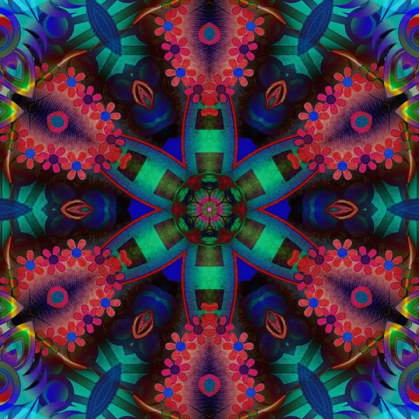 Symmetrie Abstract Digitaal Kunstwerk — Stockfoto