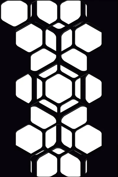 Diseño Plantilla Hexágono Abstracto Para Virus Corona Covid Banner Concepto — Foto de Stock