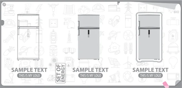 Logo del refrigerador, electrodomésticos — Foto de Stock