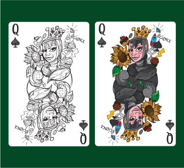 spades iskambil kraliçesi.