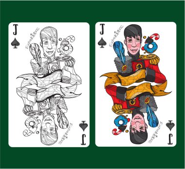 Jack spades iskambil sembolü.