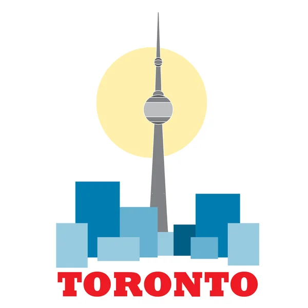 Torre TV CN Tower a Toronto . — Vettoriale Stock