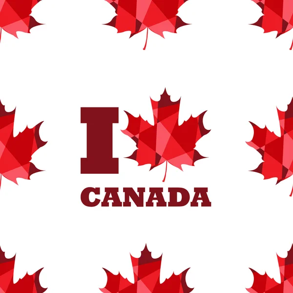 Символ Канади полігональну безшовні строкатий узор. — стоковий вектор