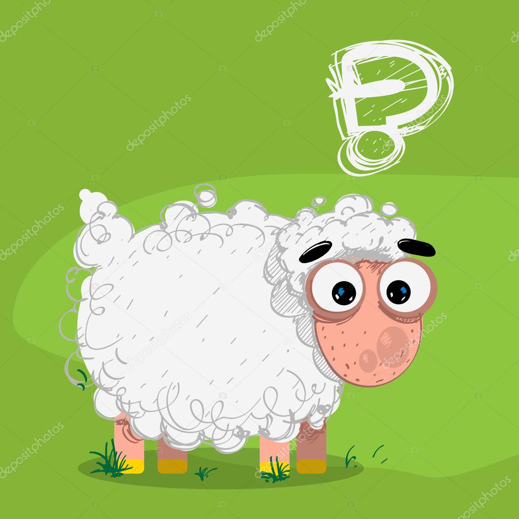 Lamb with a question mark, a funny cartoon character. Stock Vector Image by ©filkusto #116119204 Lamb with a question mark, a funny cartoon character. Stock Vector Image by ©filkusto #116119204