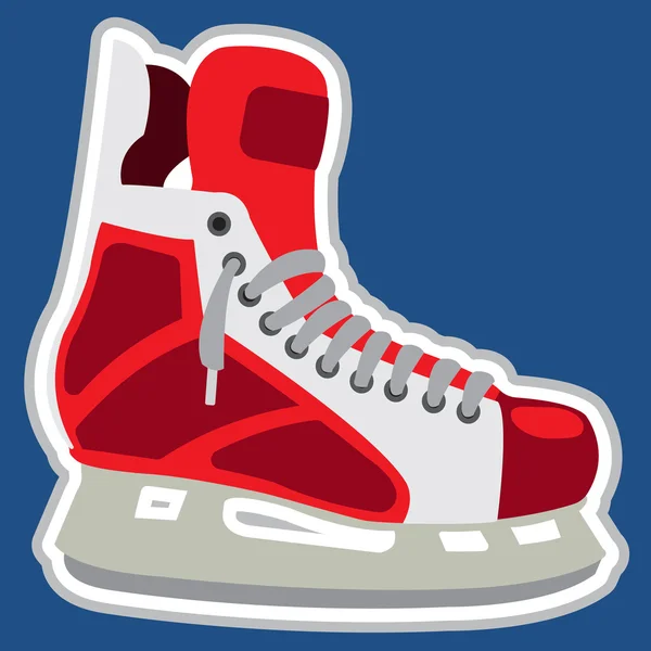 Patins, munitions de hockey, équipement de sport . — Image vectorielle