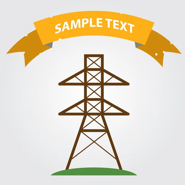 Ícone de torre de alta tensão . —  Vetores de Stock