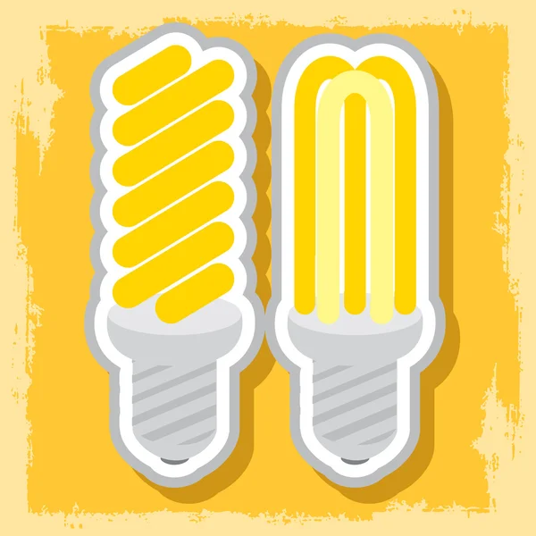 Icône ampoule à économie d'énergie. Technologies modernes . — Image vectorielle