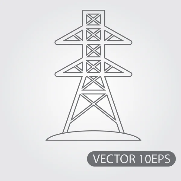 Torre alta tension imágenes de stock de arte vectorial | Depositphotos