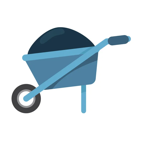 Wheelbarrows for construction icon. — Stock Vector