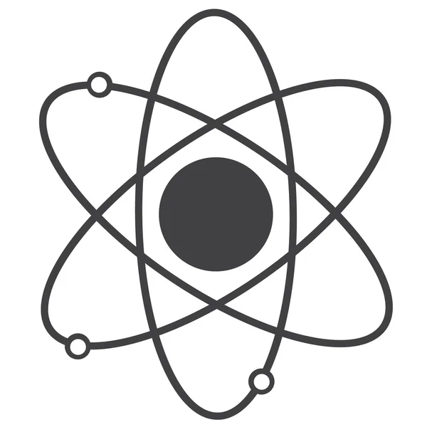 Symbol a atomových jader osnovy kreslení. — Stockový vektor
