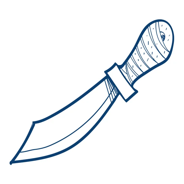 Machete pictogram. Ontwerpelementen in de hand getrokken stijl. — Stockvector