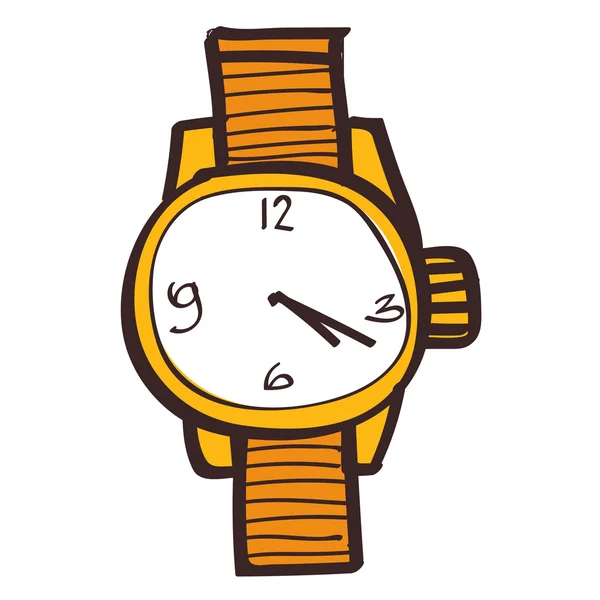 白い背景の上の腕時計アート カラー. — ストックベクタ