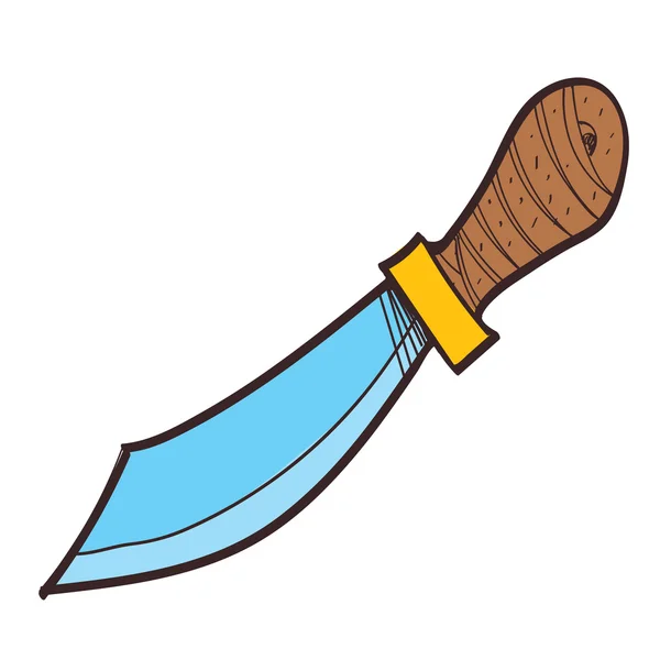 Machete clipart szín fehér alapon. — Stock Vector