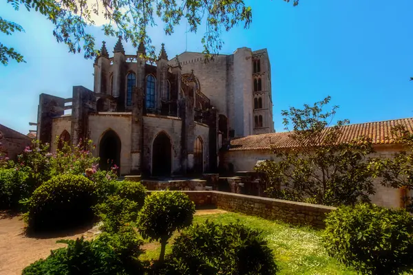 GIRONA, ESPAÑA - MAYO 2016: Vista de Girona - Catedral Gótica —  Fotos de Stock