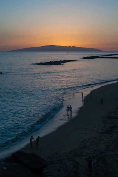 Teneriffa, spanien, september 2014: blick auf la gomera von p lizenzfreie Stockfotos