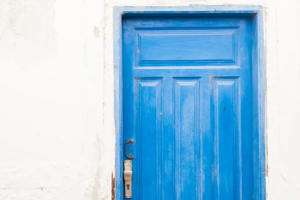 Vintage μπλε πόρτα — Φωτογραφία Αρχείου