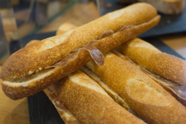 baget sandviç ile jambon jamon salam