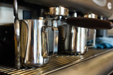 Çelik kahve makinesi kahve makinesi ile çelik sürahi