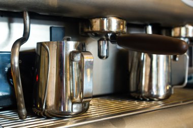 Çelik kahve makinesi kahve makinesi ile çelik sürahi