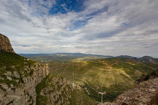 Monserrat, Espagne, 20 septembre 2016 : vue sur la vallée de la Serra de Collcardus — Photo