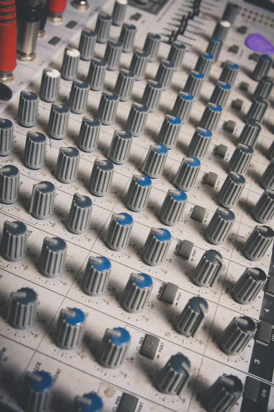 Audio desk console — Stock Photo, Image