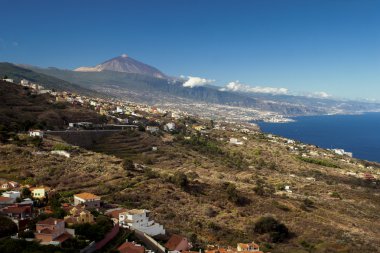 la oratava valle Vulcan Teide görünümünden