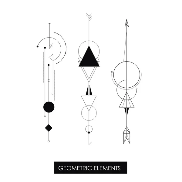 Племінних геометричні елементи . — стоковий вектор