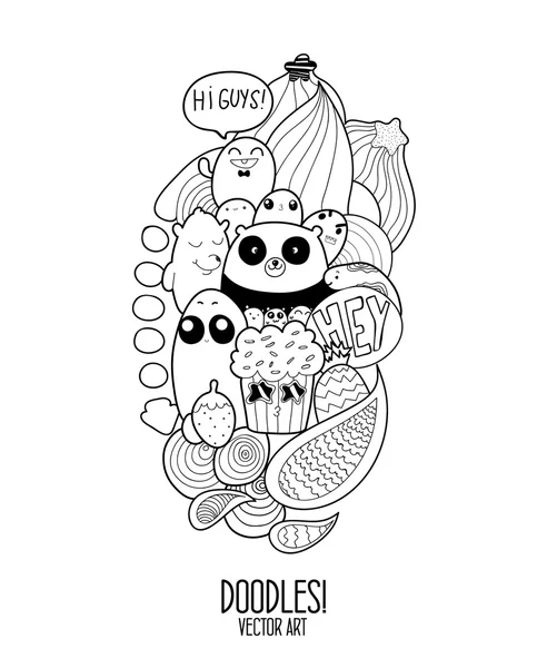 Karalamalar! Yüksek kaliteli izole tek renkli vektör nesnesi.