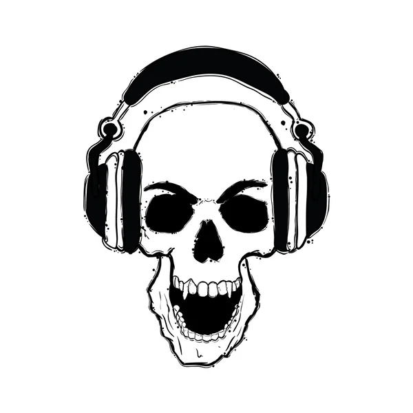 Yüksek kalite el çekilmiş kafatası.