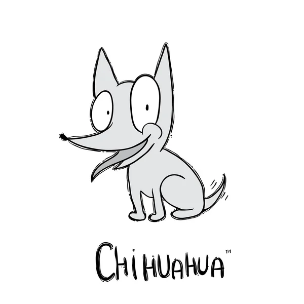 Chihuahua karikatür tarzı logotürü. Ticari marka için orijinal yüksek kaliteli logo.