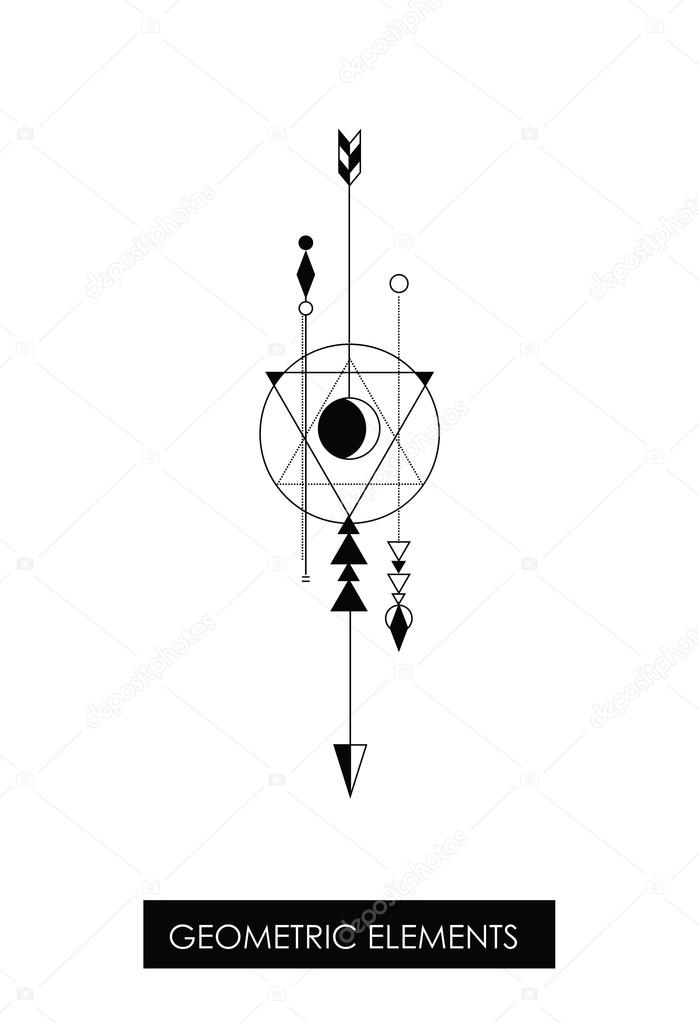 High quality geometric element. Sacred geometry. Isolated objects.