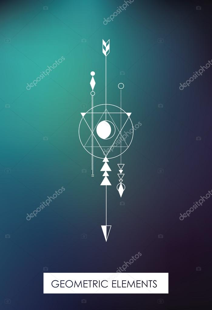 High quality geometric element. Sacred geometry. Isolated objects.