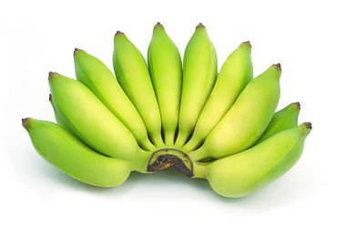 Ayrı tutma beyaz zemin üzerine muz tarımı