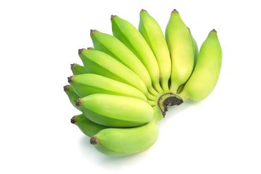 Ayrı tutma beyaz zemin üzerine muz tarımı