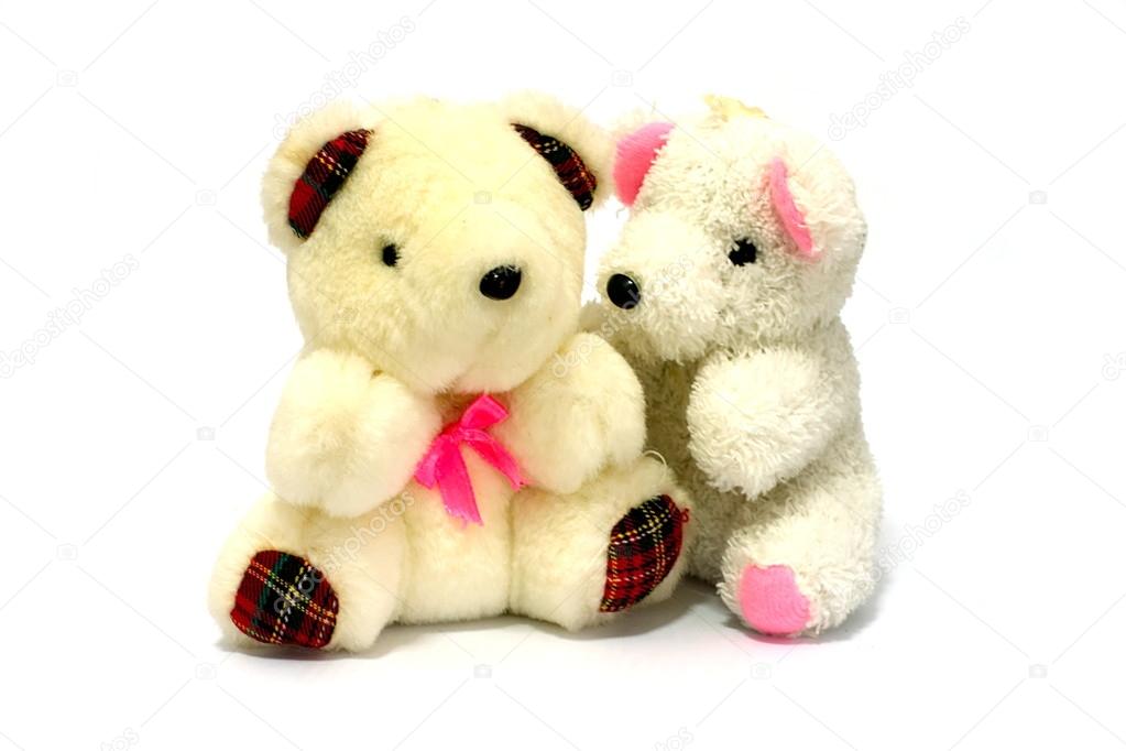 small white teddy bears